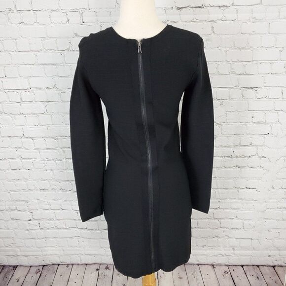 LINE Ribbed Dress Long Sleeve Black S - Picture 4 of 5